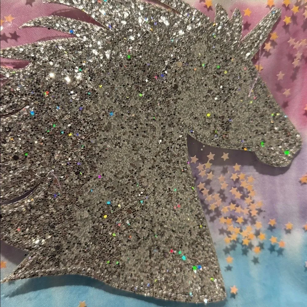 Sparkling Unicorn Kids Lunch Bag - Purple and Multicolor NEW